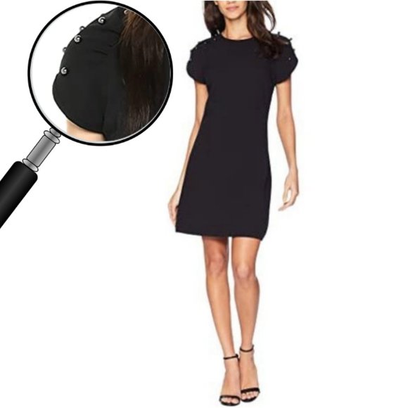 Betsey Johnson Dresses & Skirts - Betsey Johnson Pearl Detailing Little Black Dress XS